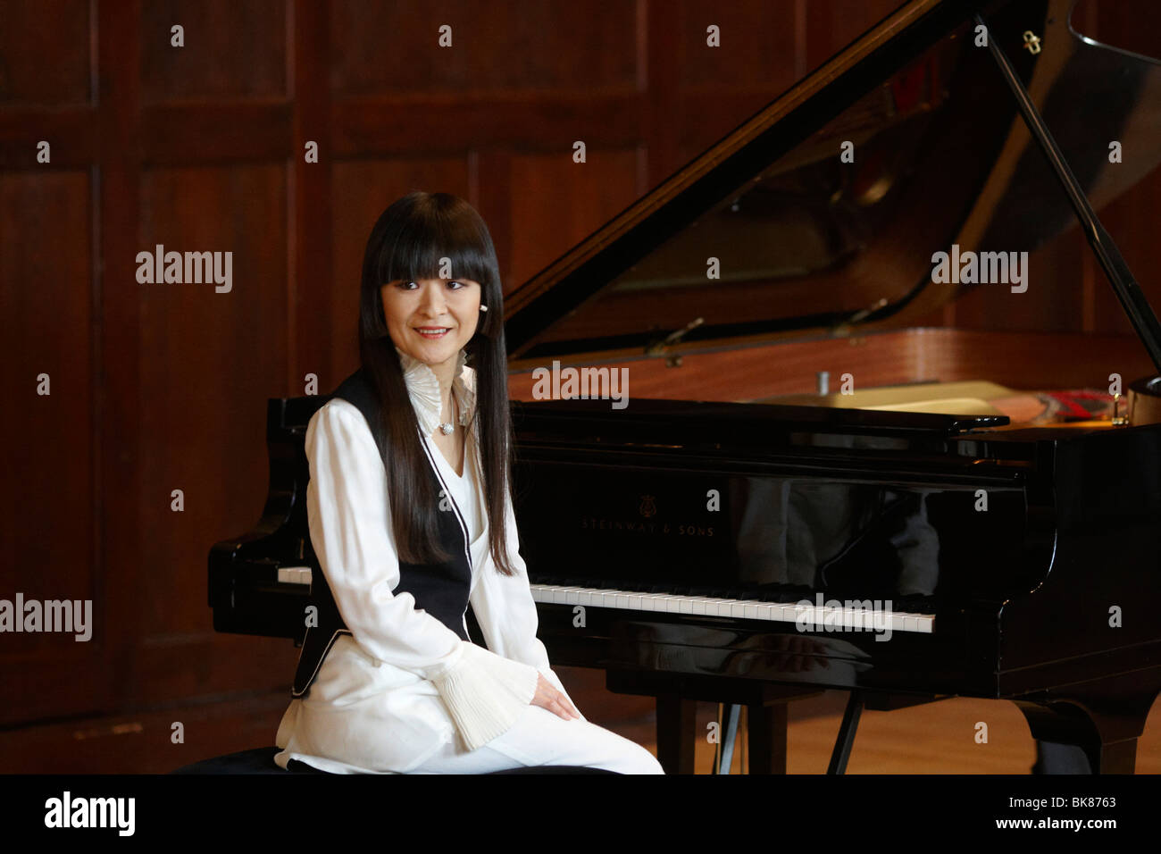 Pianista giapponese Chie Ishii, Coblenza, Renania-Palatinato, Germania, Europa Foto Stock