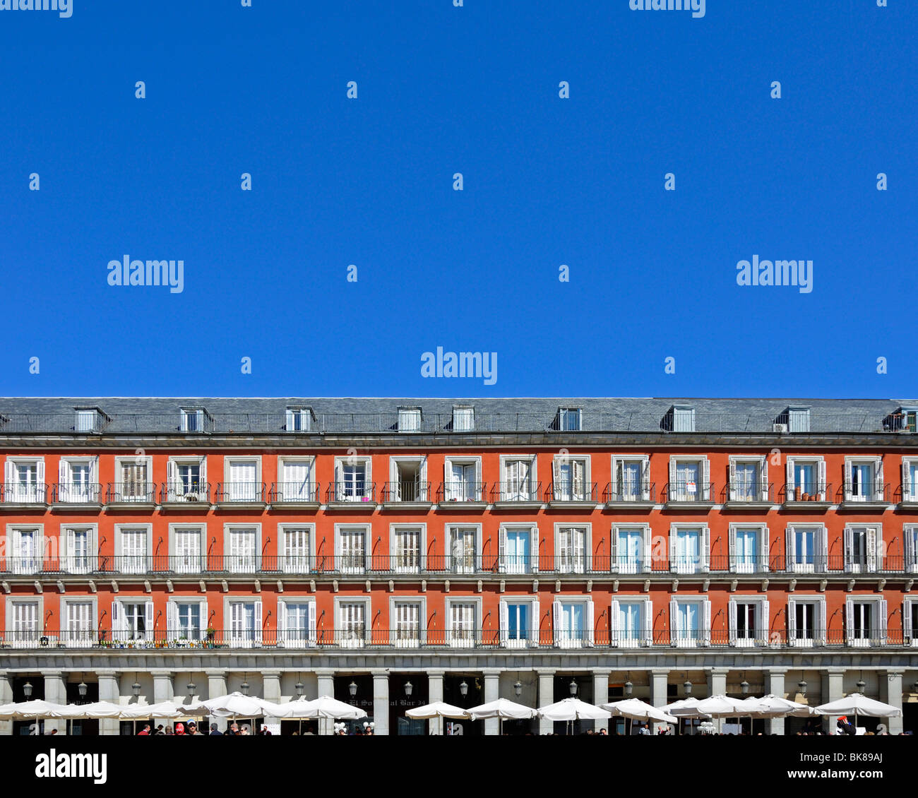 Madrid, Spagna. Plaza Mayor. Foto Stock