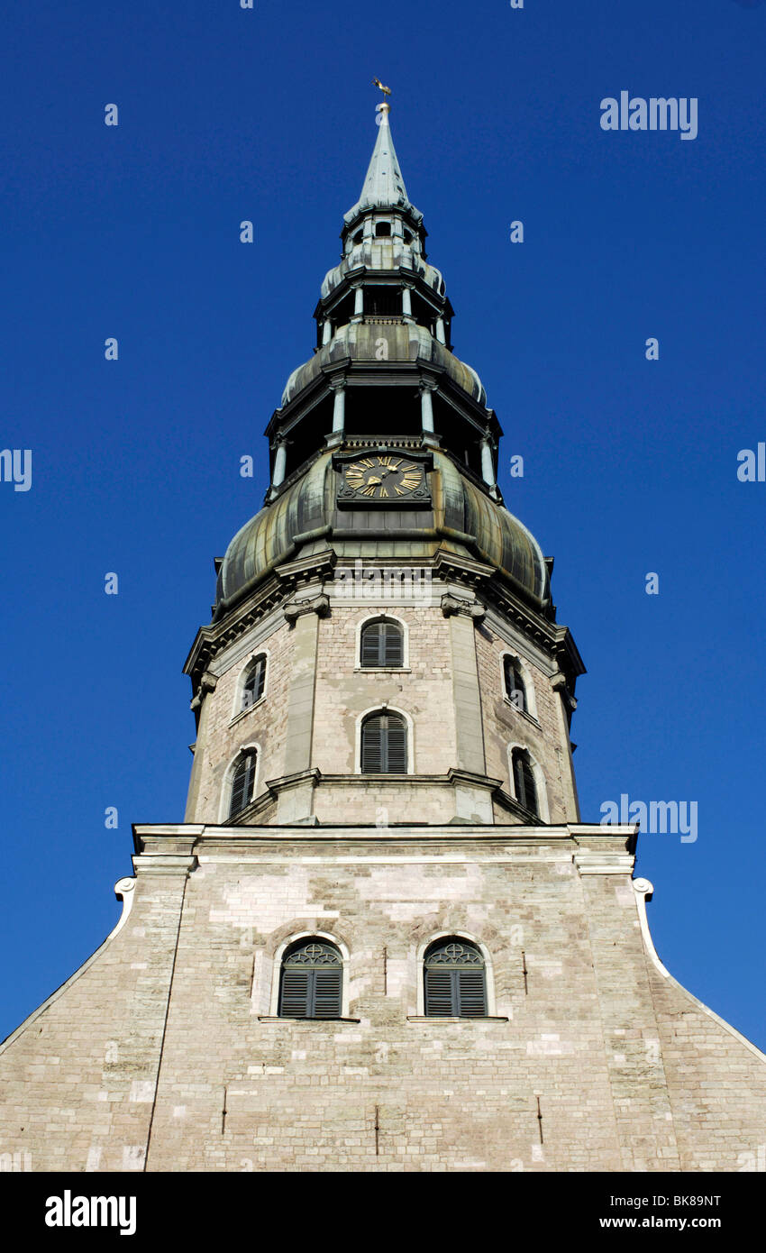 La Chiesa di San Pietro in Riga, Lettonia, Nord Europa Foto Stock