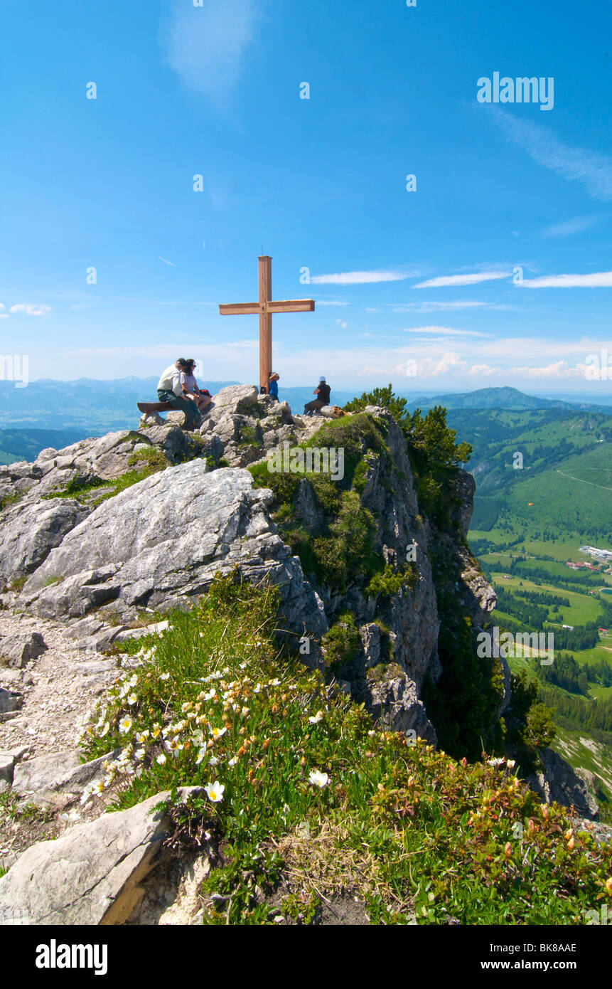 Sulla montagna Isel, Oberjoch, Allgaeu, Baviera, Germania, Europa Foto Stock