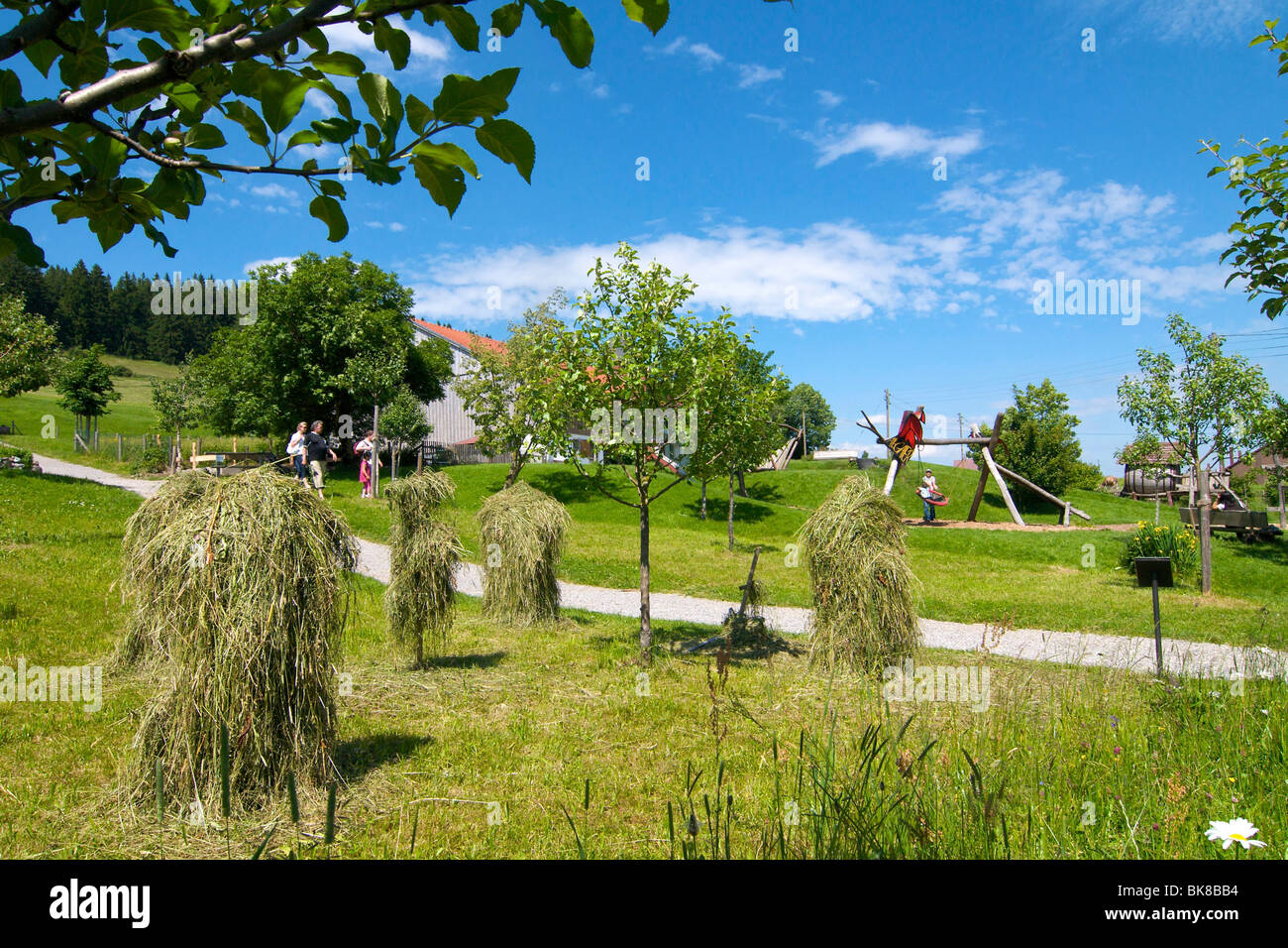 Bergbauernmuseum gli agricoltori di montagna museo a Diepolz vicino a Immenstadt, Allgaeu, Baviera, Germania, Europa Foto Stock