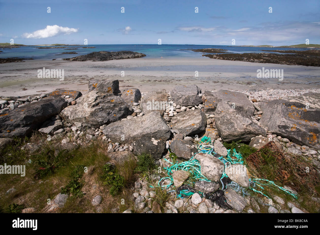 Fotografia paesaggio di una spiaggia di North Uist Foto Stock