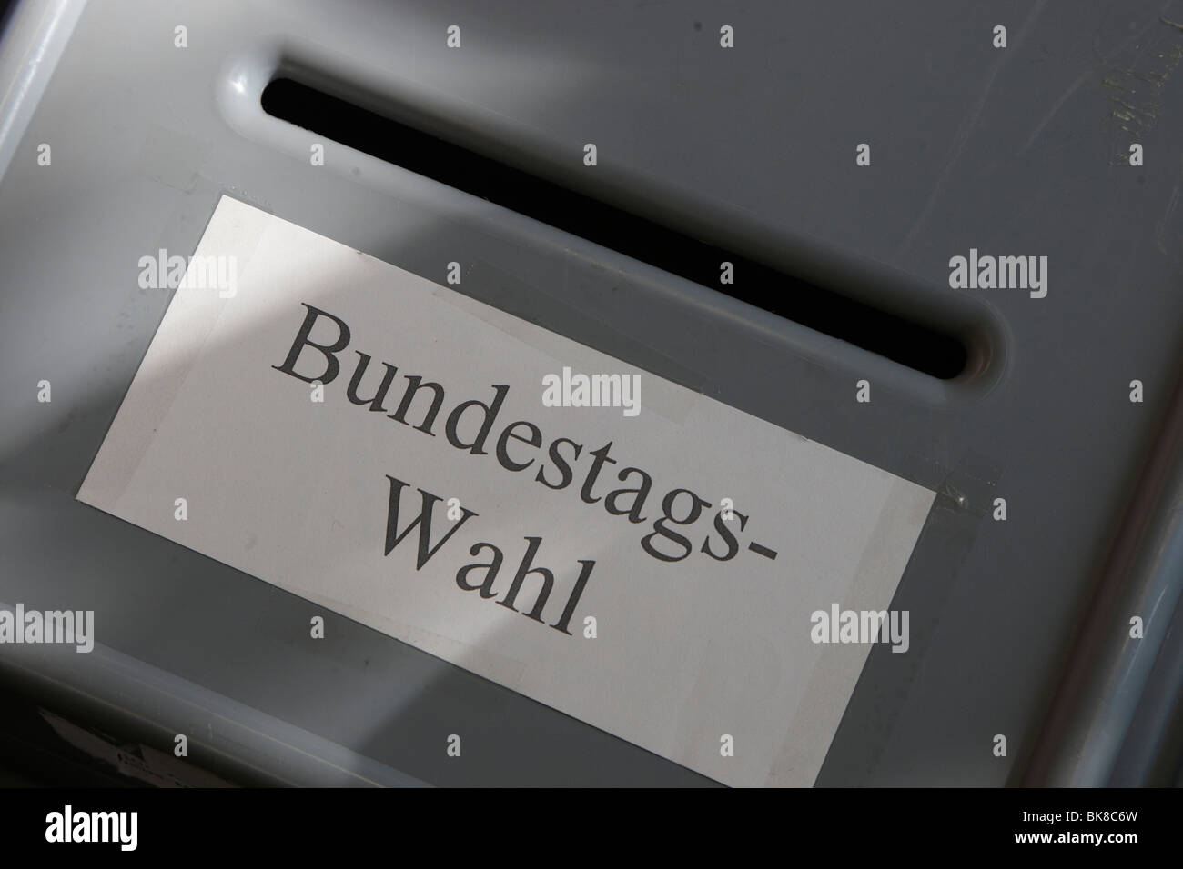 Bundestag elezioni, urna. Foto Stock