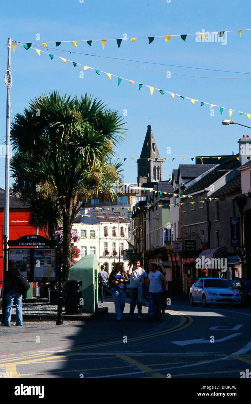 Una giornata di sole a Killarney, nella contea di Kerry, Irlanda, nel settembre 2009 Foto Stock