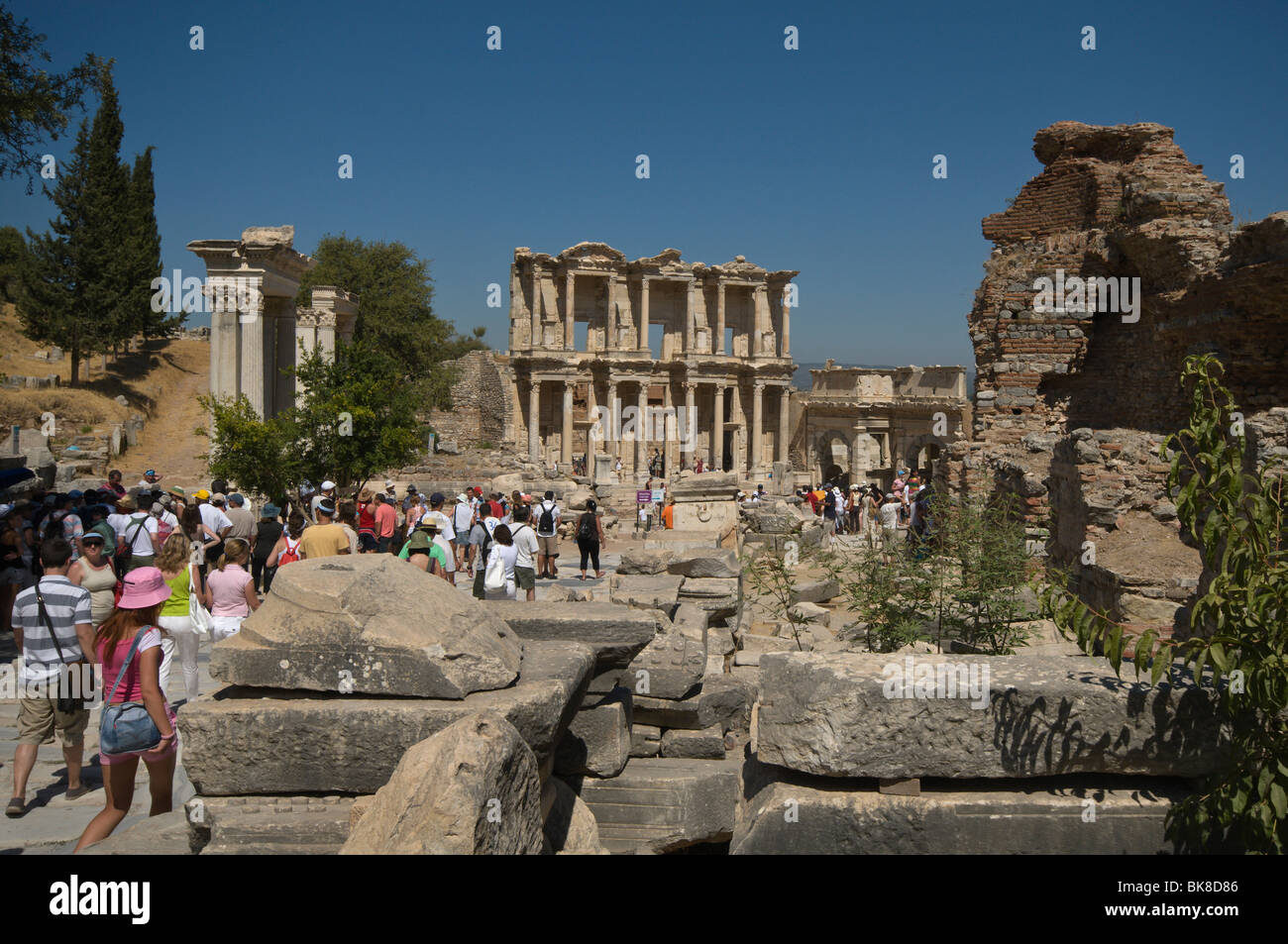 Libreria di Celso Efeso ,Selcuk, Izmir, Turchia Foto Stock