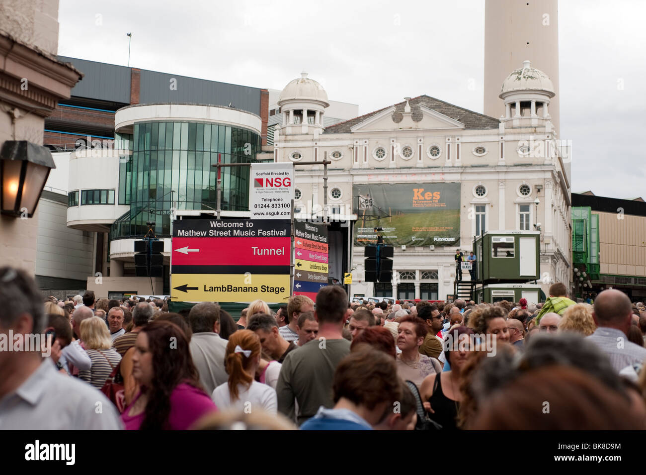 Mathew Street Music Festival Liverpool Regno Unito Foto Stock