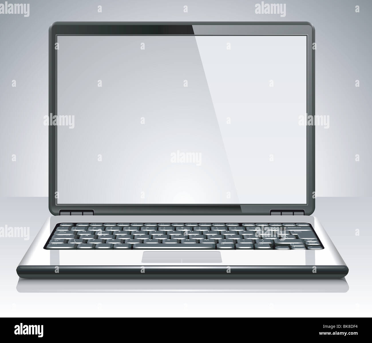 computer portatile 3D Foto Stock