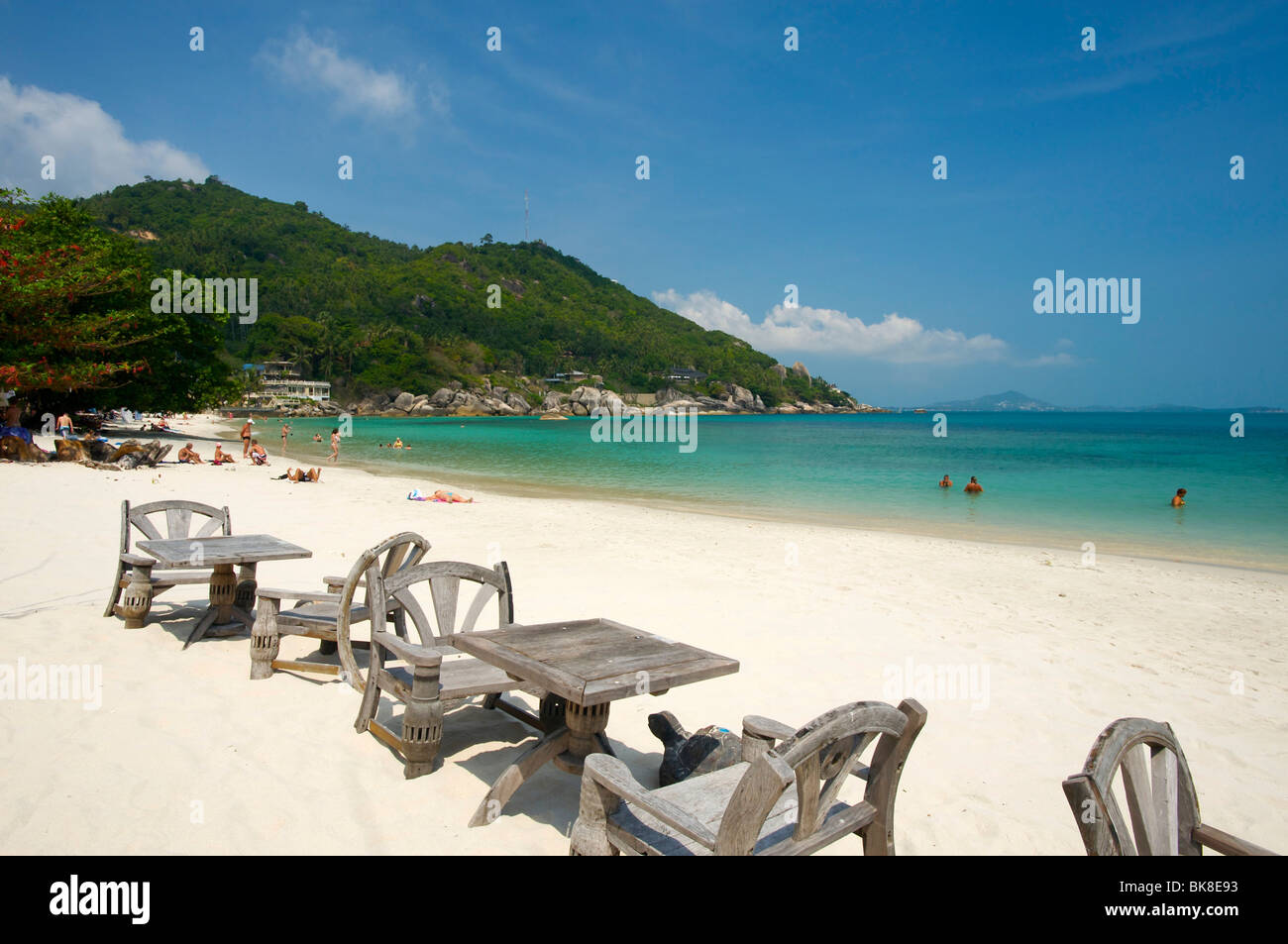 Spiaggia di Lamai Beach, Ko Samui, Tailandia, Asia Foto Stock
