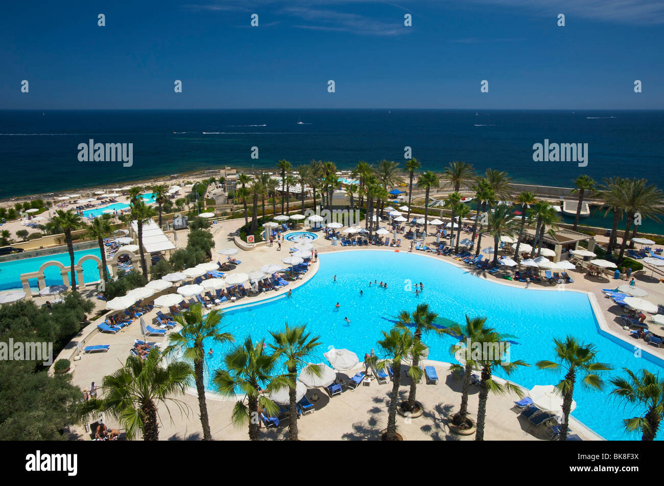 Hilton Hotel in St Julians, Malta, Europa Foto Stock