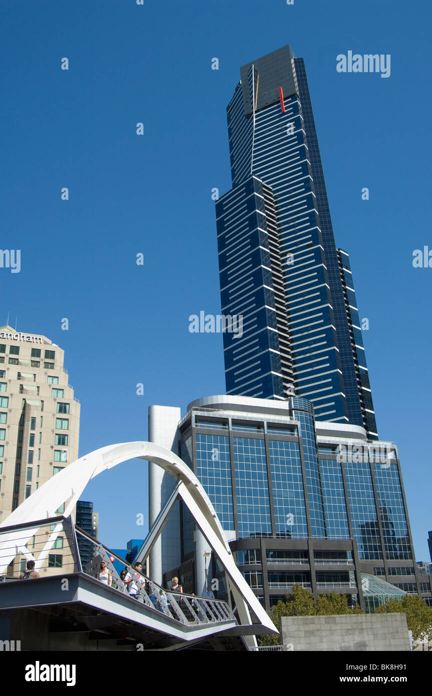 Ponte sul Fiume Yarra Foto Stock