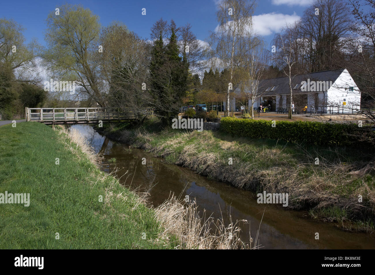 Newry canal e scarva visitor center e sale da tè in villaggio contea di Down Irlanda del Nord Regno Unito Foto Stock