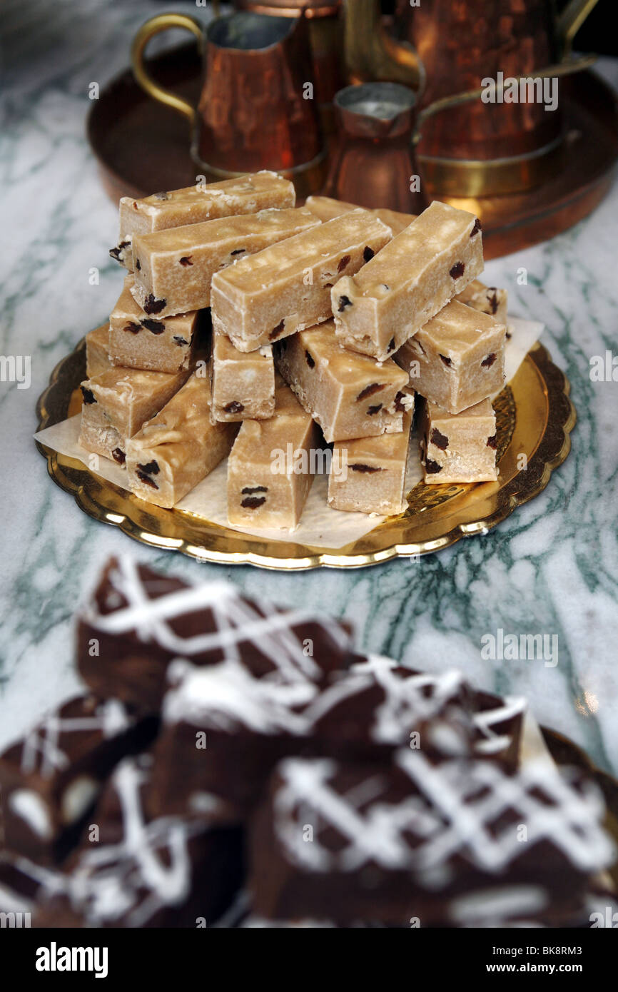 Fudge, Il Fudge House, 197 Canongate, Royal Mile di Edimburgo, Scozia Foto Stock