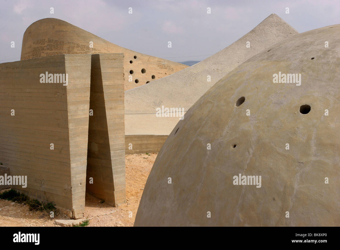Israele, Beer Sheva, la Brigata Negev monumento disegnato da Dani Karavan Foto Stock