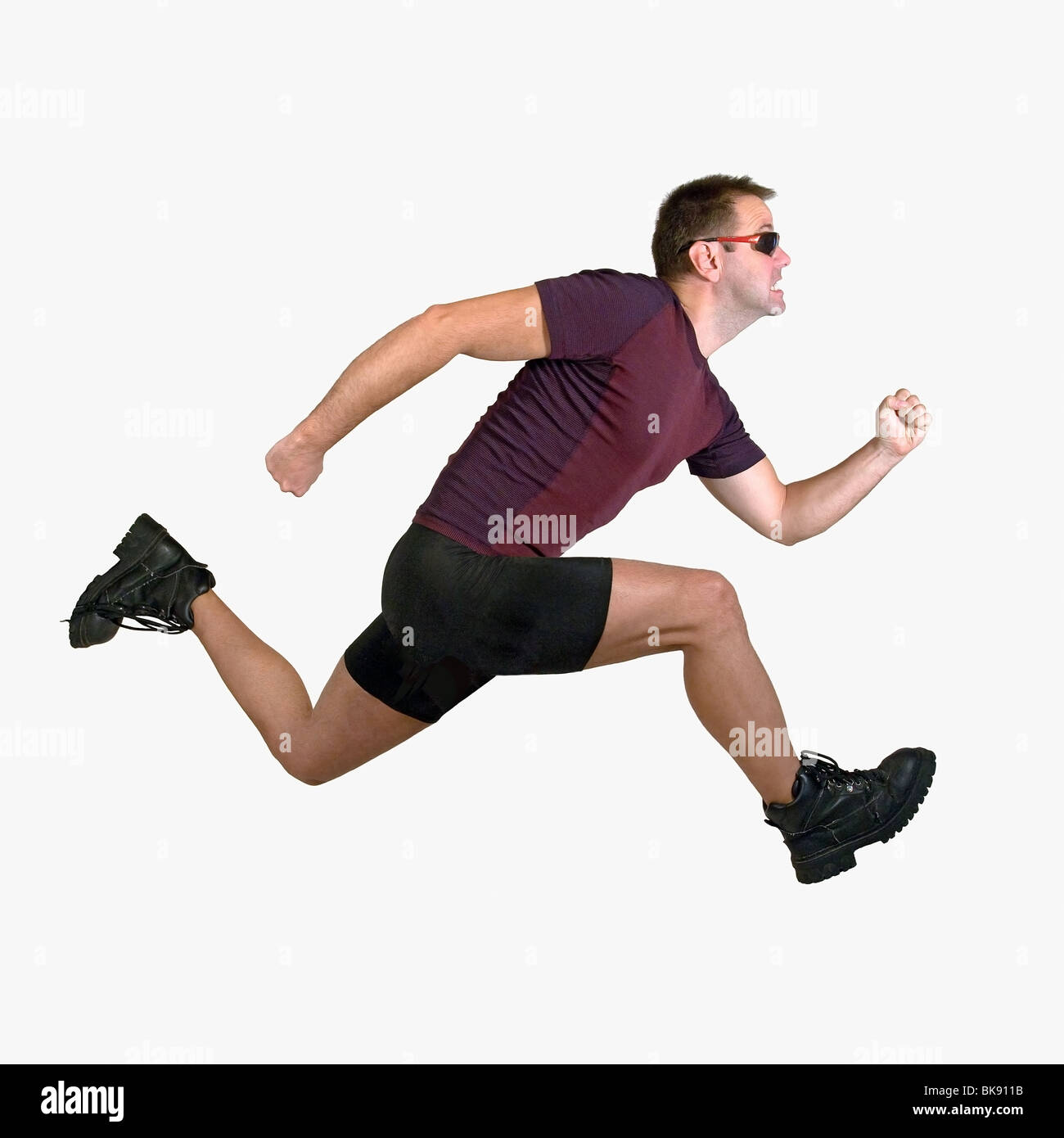uomo che corre Foto Stock