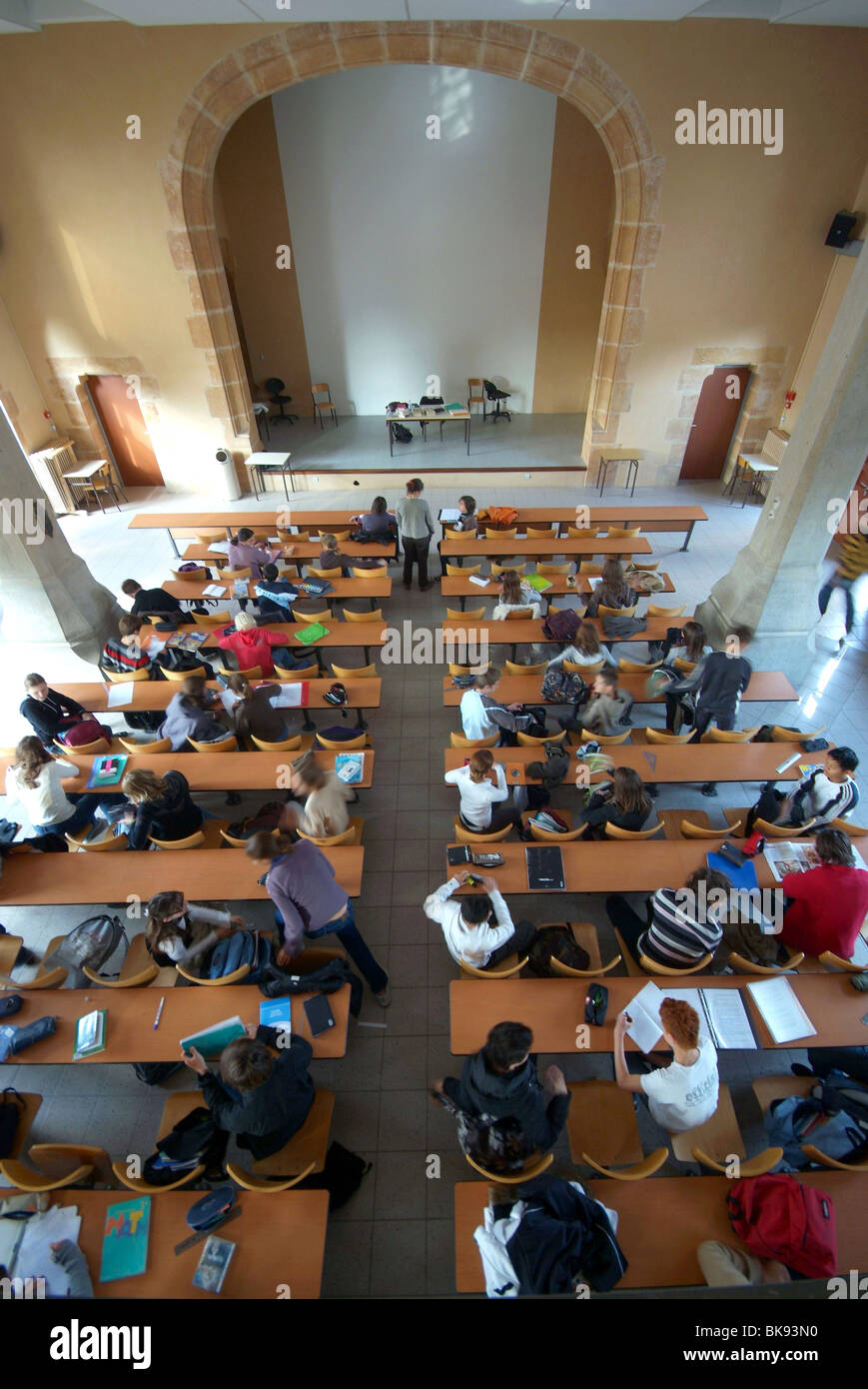 Neuville-sur-Saône (69) : "Lycée Notre Dame de Bellegarde' secondarie di alta scuola Foto Stock