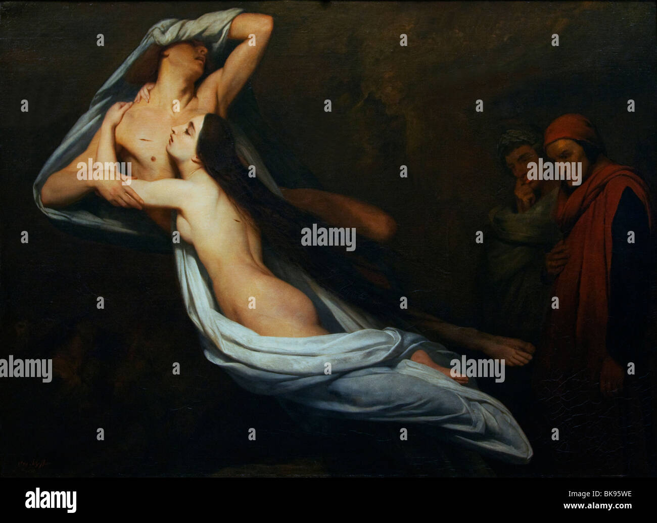 Francesca da Rimini da Inferno di Dante da Ary Scheffer, Wallace Collection di Londra, Regno Unito Foto Stock