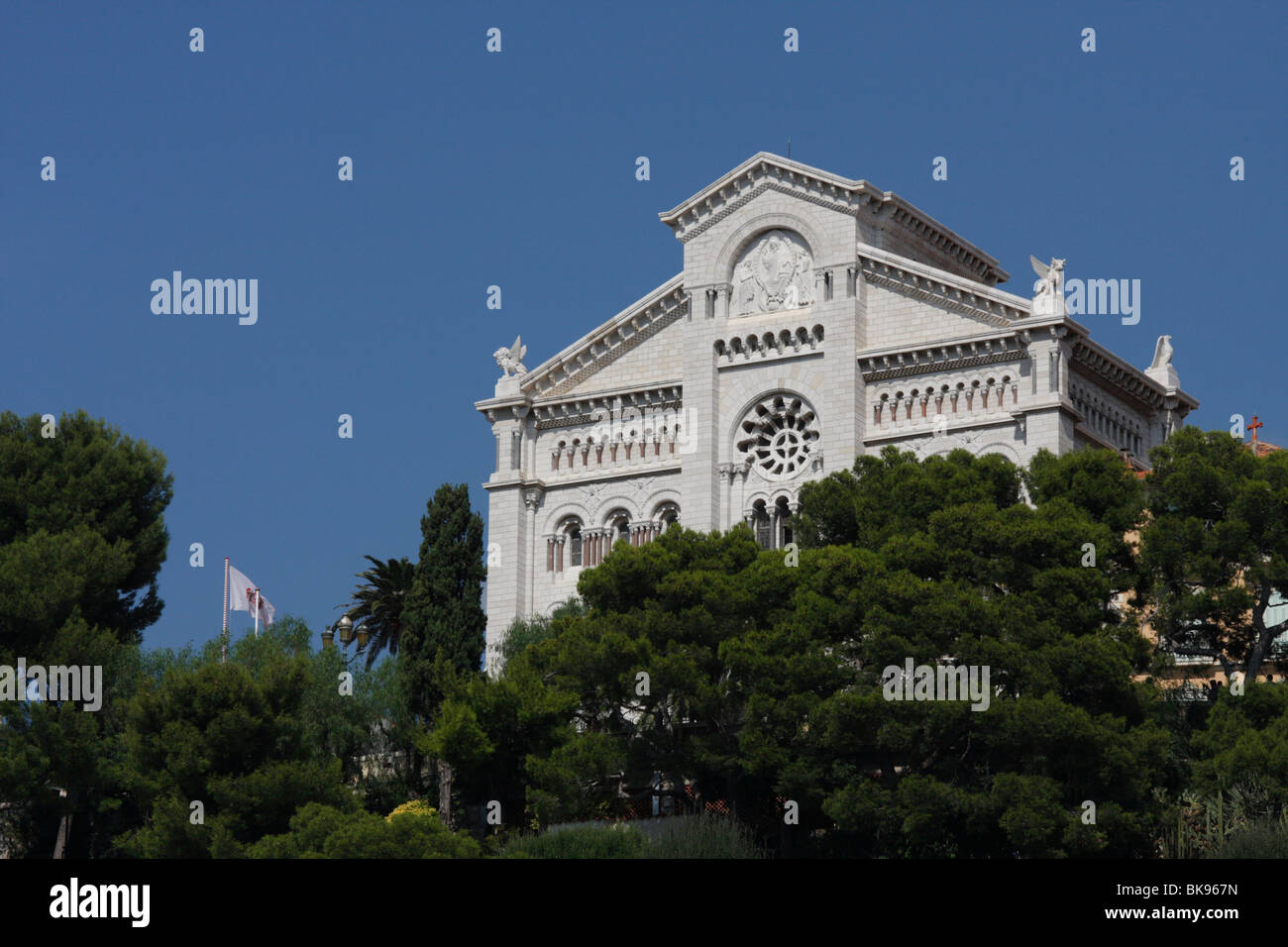 Il Principato di Monaco, la cattedrale di Notre-dame-Immaculée, Côte d'Azur, in Francia, in Europa Foto Stock