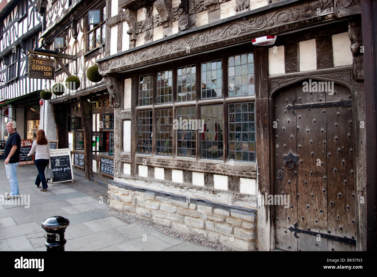 Il Garrick Inn un sedicesimo secolo pub di Stratford upon Avon Foto Stock