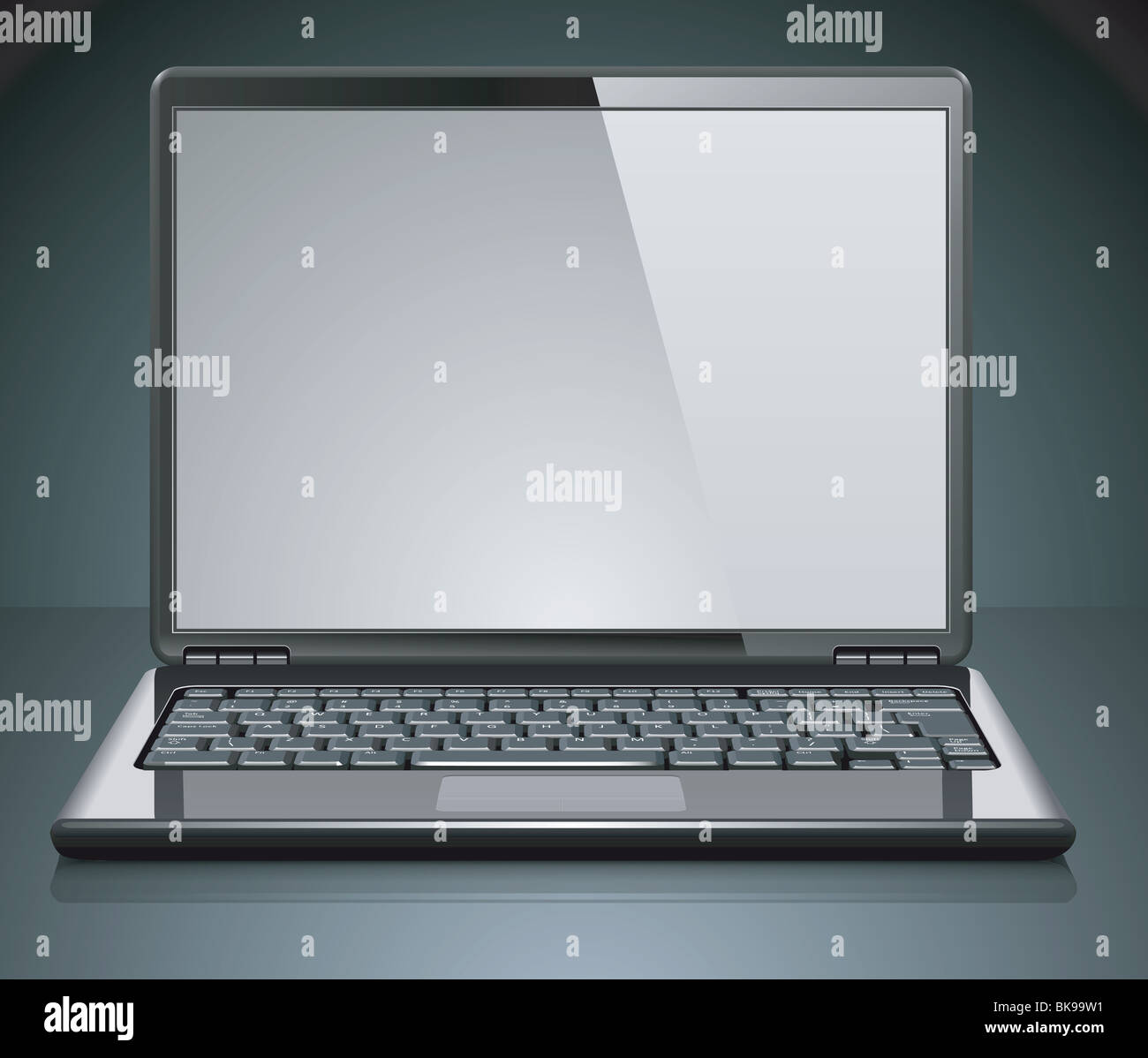 3d laptop computer notebook Foto Stock