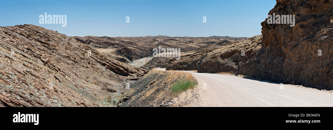 Il Kuiseb Canyon o Gaub passano attraverso il Namib Naukluft National Park, Namibia Foto Stock