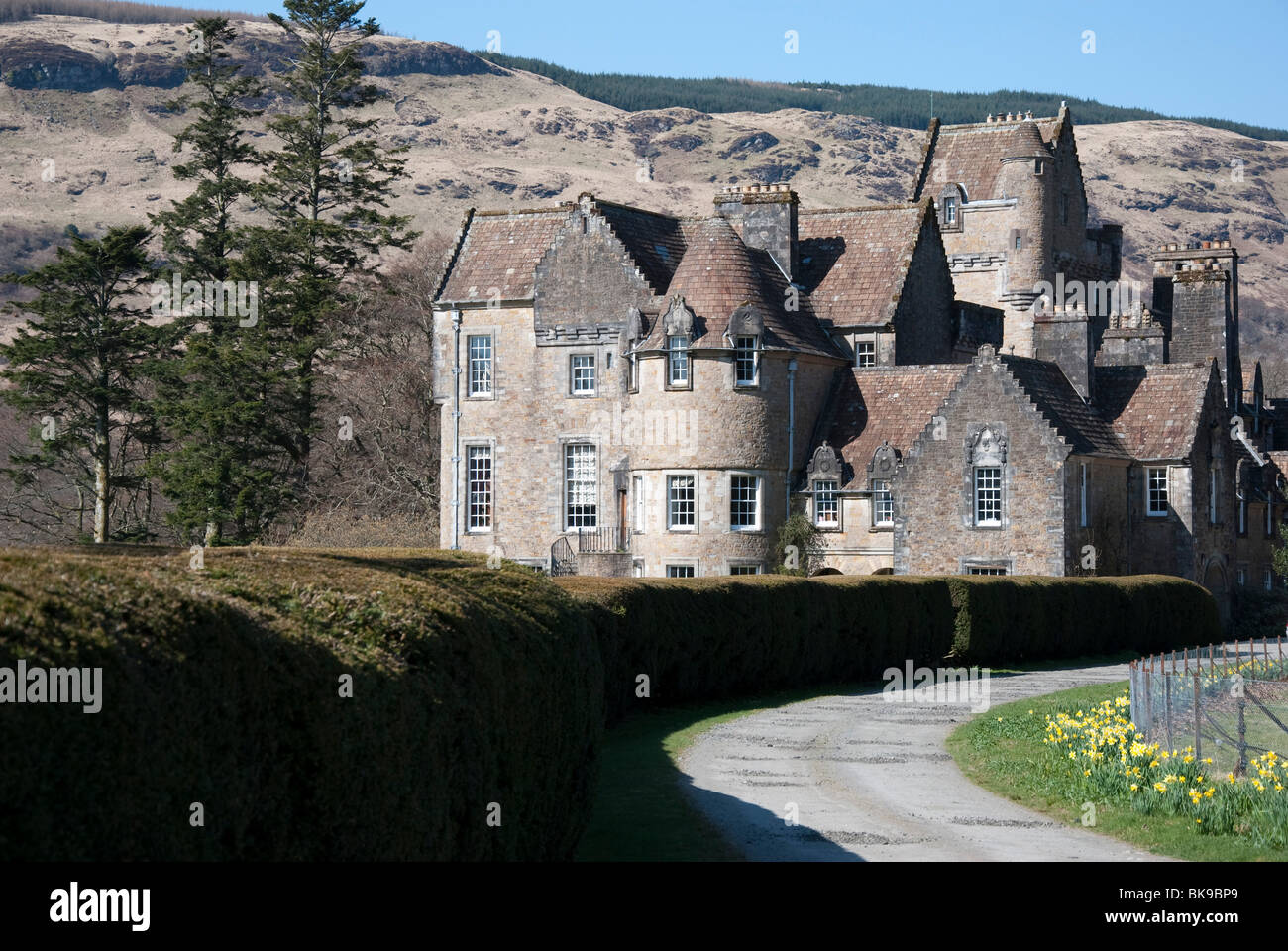 Ardkinglas House & Woodland Garden Glen Kinglas Loch Fyne Cairndow Argyll & Bute Scozia Scotland Foto Stock