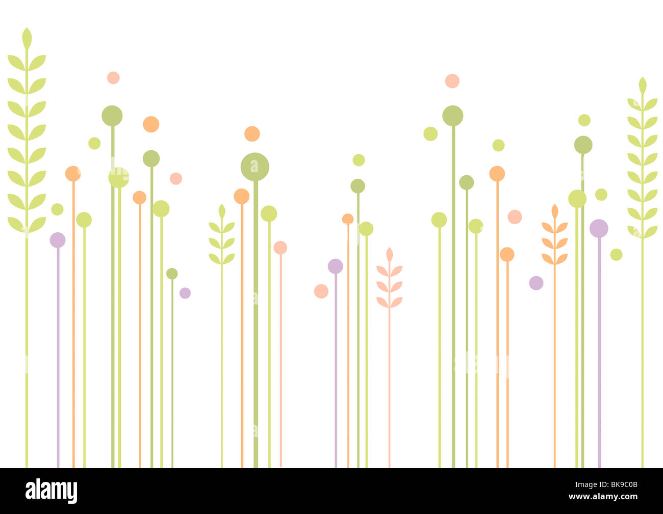 Primavera la natura astratta design floreale Foto Stock