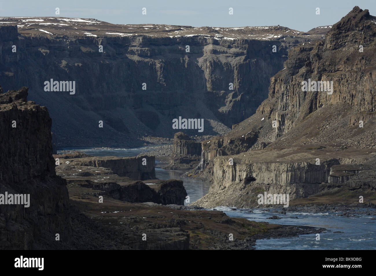 Canyon JÃ¶kulsÃ¡rgljÃºfur Foto Stock