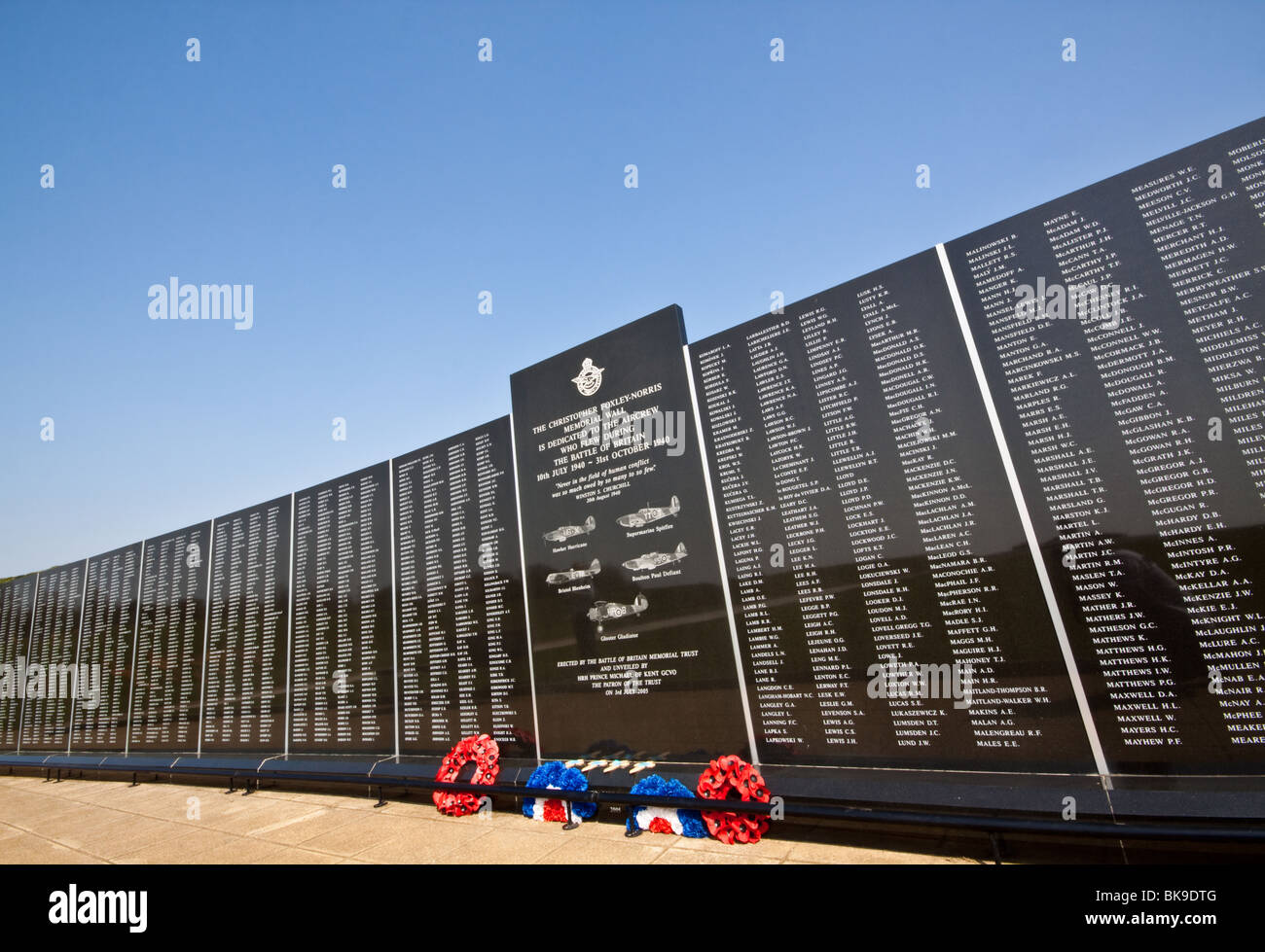 Battle of Britain Memorial a Capel-le-Ferne Kent Foto Stock