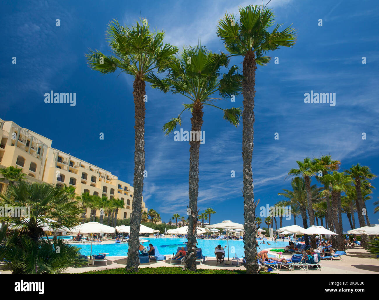 Hilton Hotel in St Julians, Malta, Europa Foto Stock