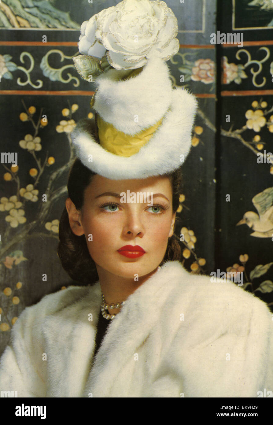 GENE TIERNEY - modello e US attrice cinematografica nel 1942 Foto Stock