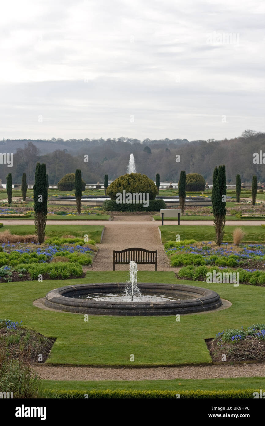 Giardini Italiani, Trentham Gardens, Staffordshire Foto Stock