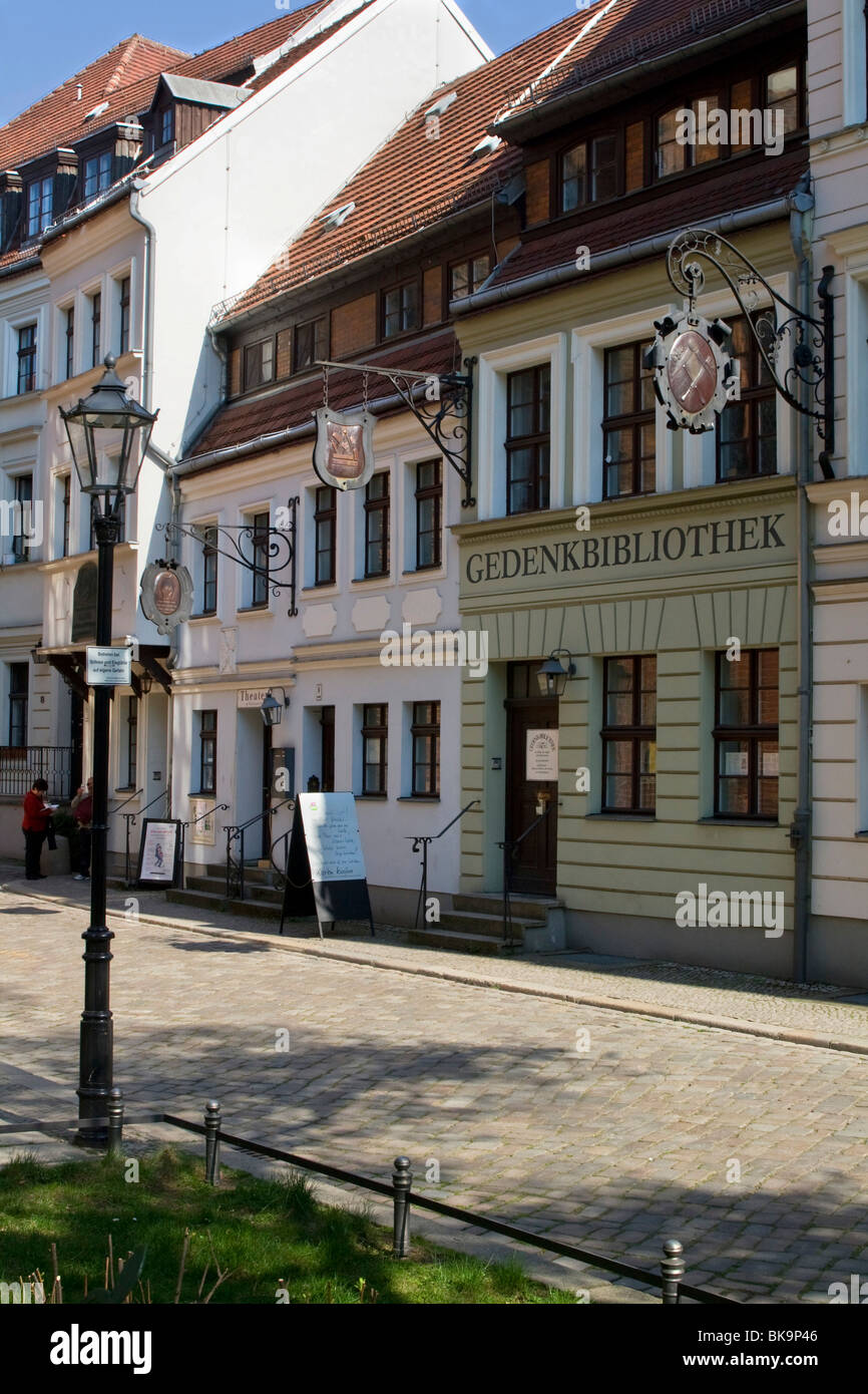 Lane nel quartiere storico, il quartiere Nikolai, Berlino, Germania, Europa Foto Stock