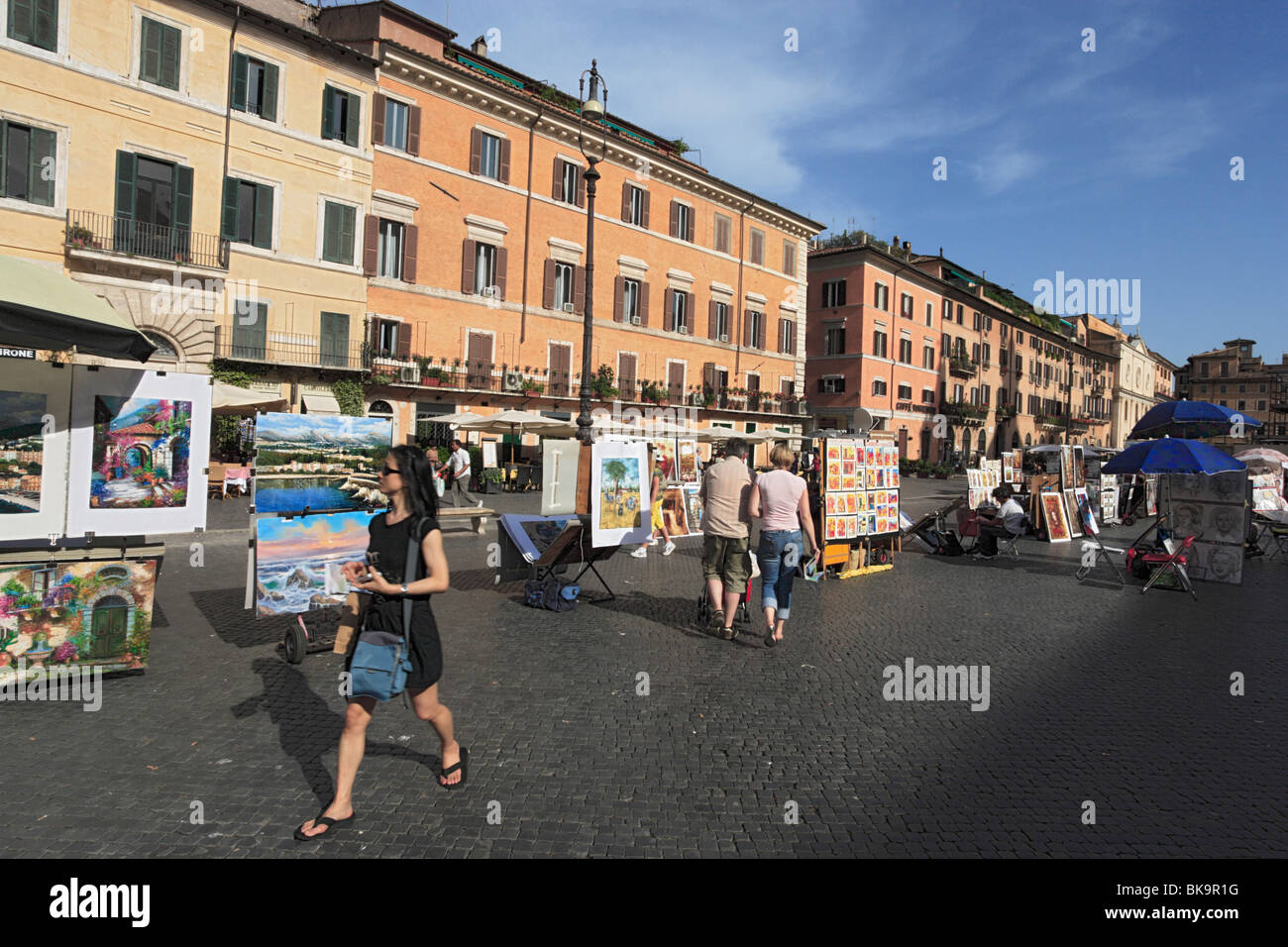 Piazza de Navona, Roma, Italia Foto Stock