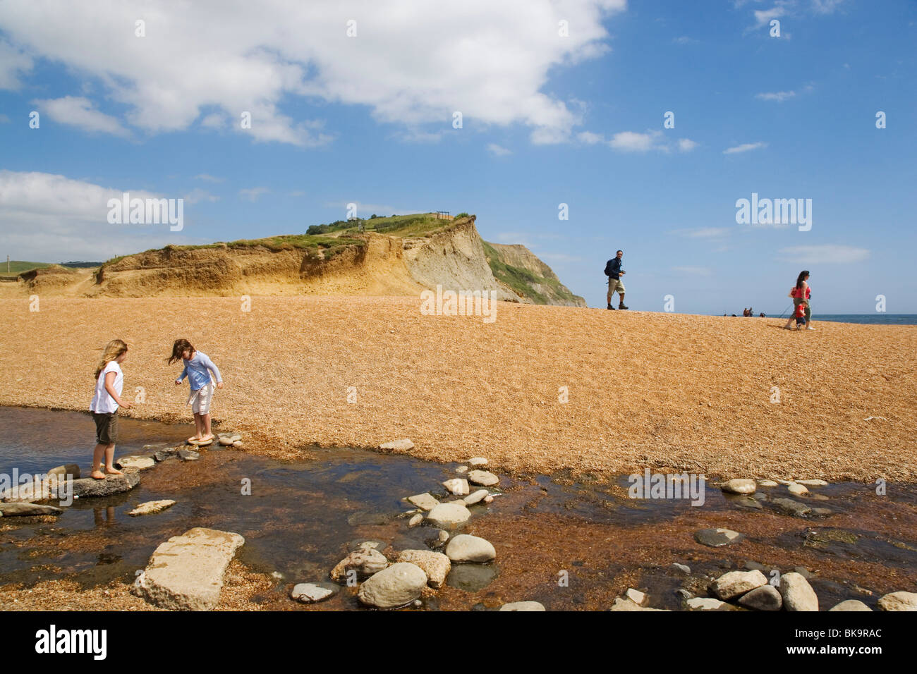 Golden Cap, Dorset, England, Regno Unito Foto Stock