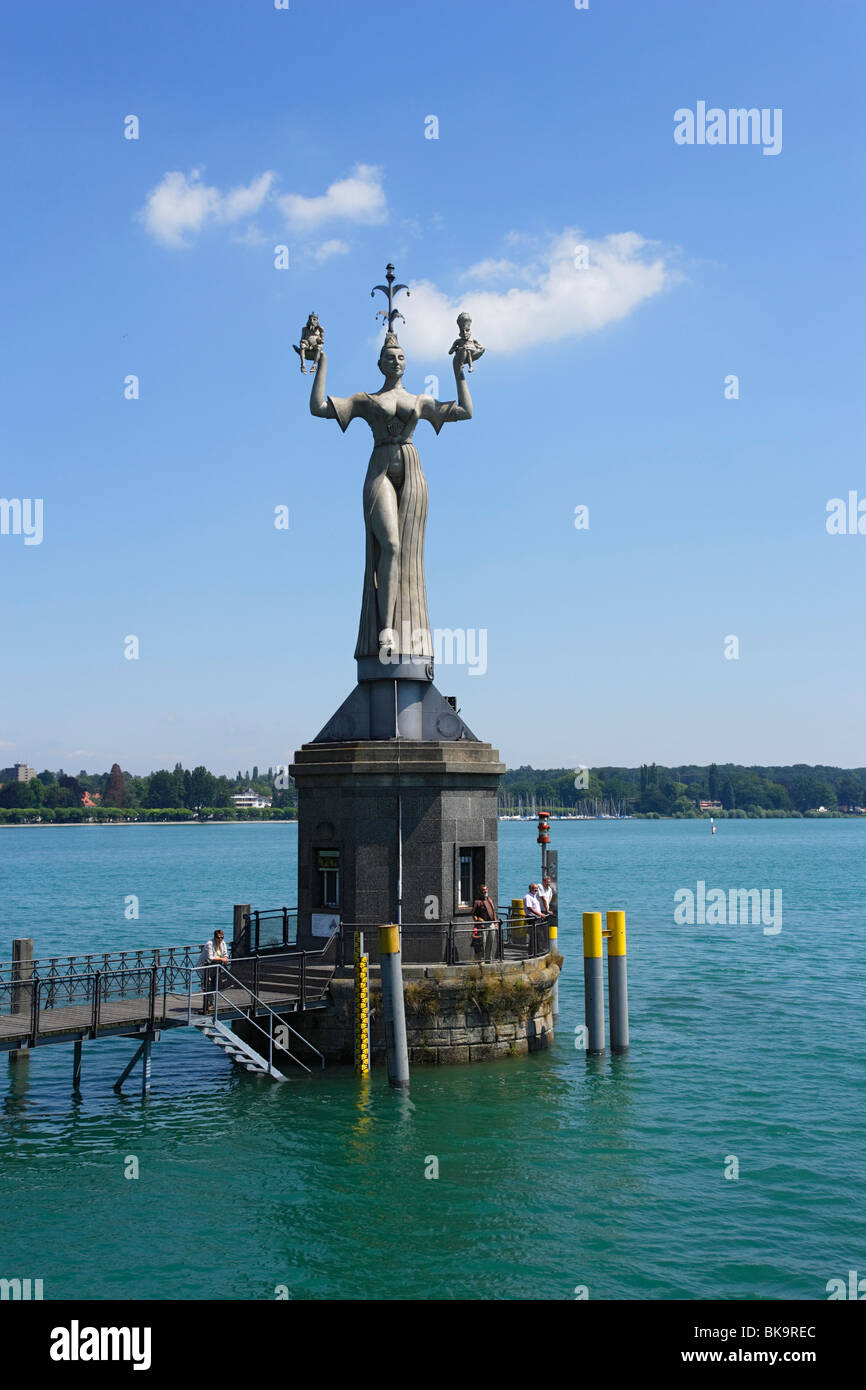 Imperia a porto, Konstanz, Baden-Württemberg, Germania Foto Stock