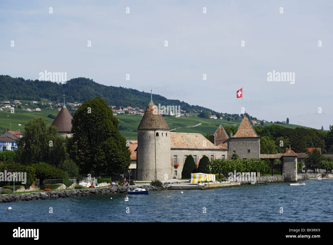 Castello di Rolle, Rolle, La Cote, Canton Vaud, Svizzera Foto Stock