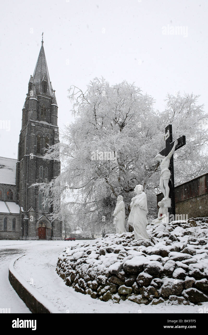 Inverno sagrato in Irlanda Foto Stock