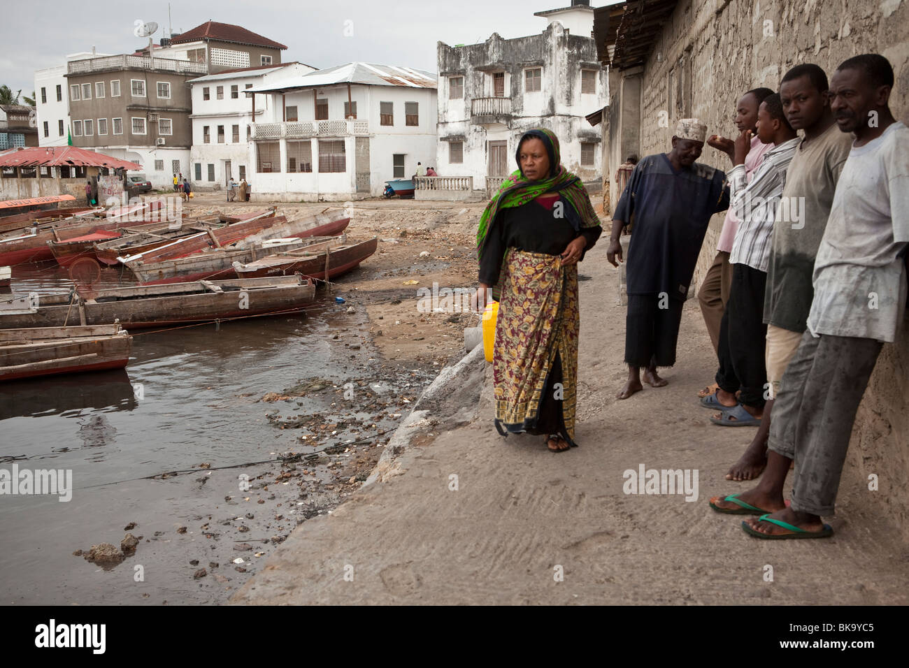 Porto - Stonetown, Zanzibar, Tanzania. Foto Stock
