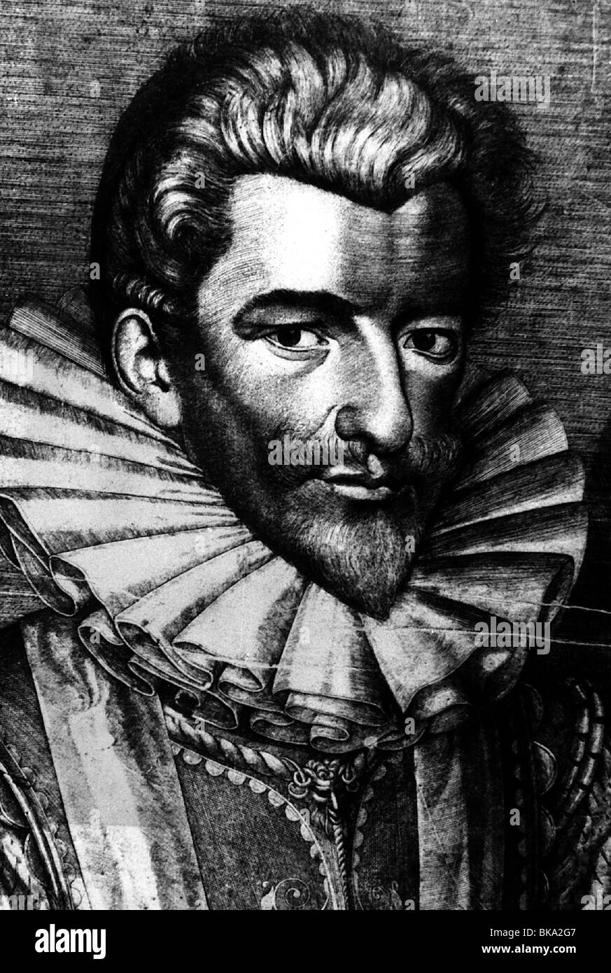 Guise, Enrico i de Lorraine, duca di, 31.12.1550 - 23.12.1588, politico francese, incisione, 16th secolo, , Foto Stock
