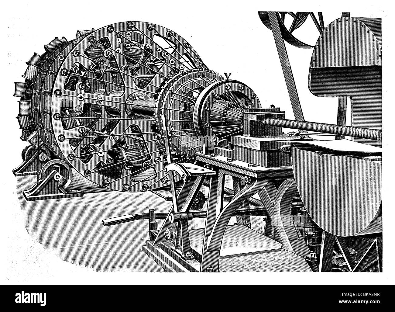 La guaina di Forte dei cavi elettrici Foto Stock