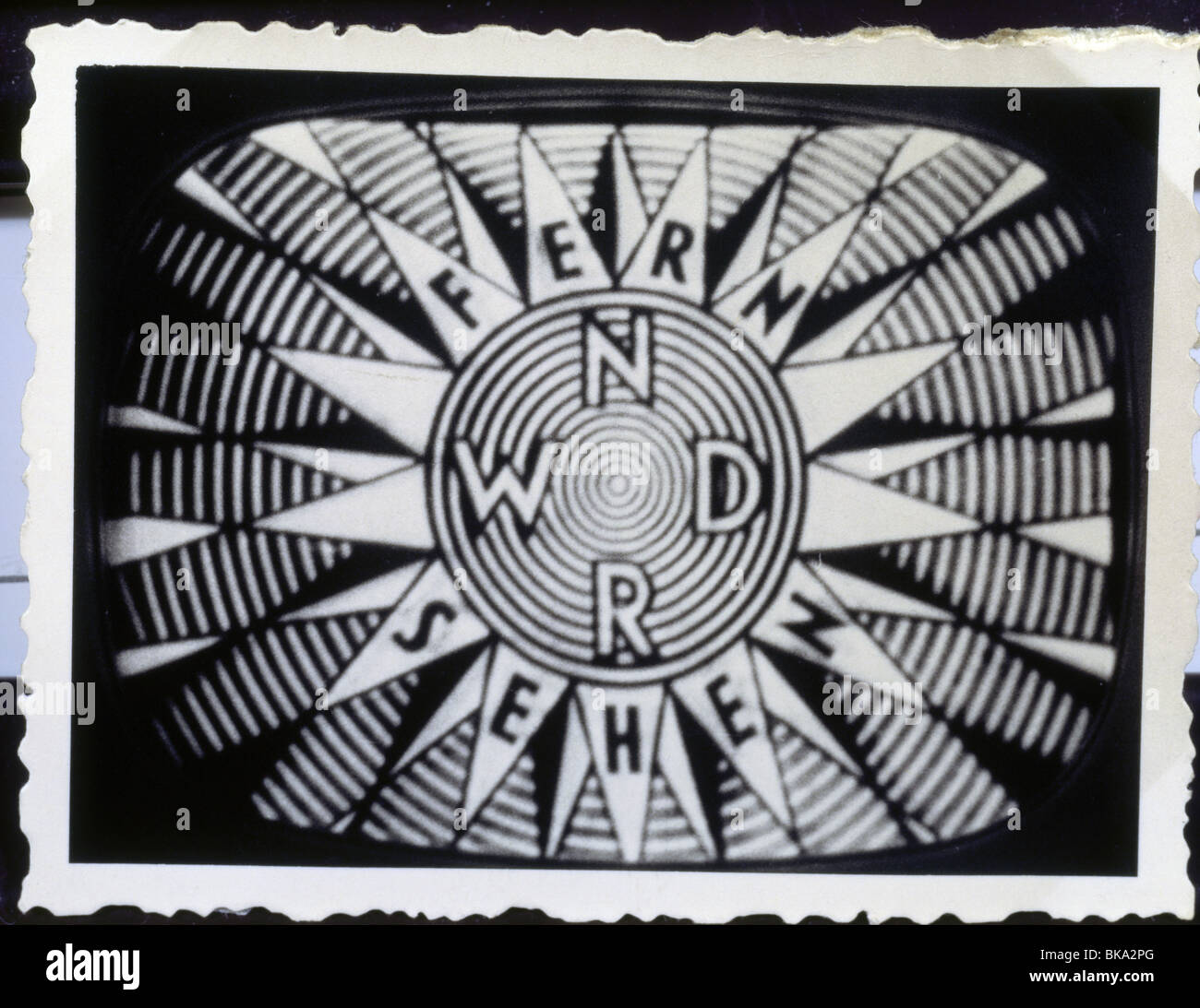 Trasmissione, televisione, logo della NWDR, Germania, tra il 1950 e il 1955, Foto Stock