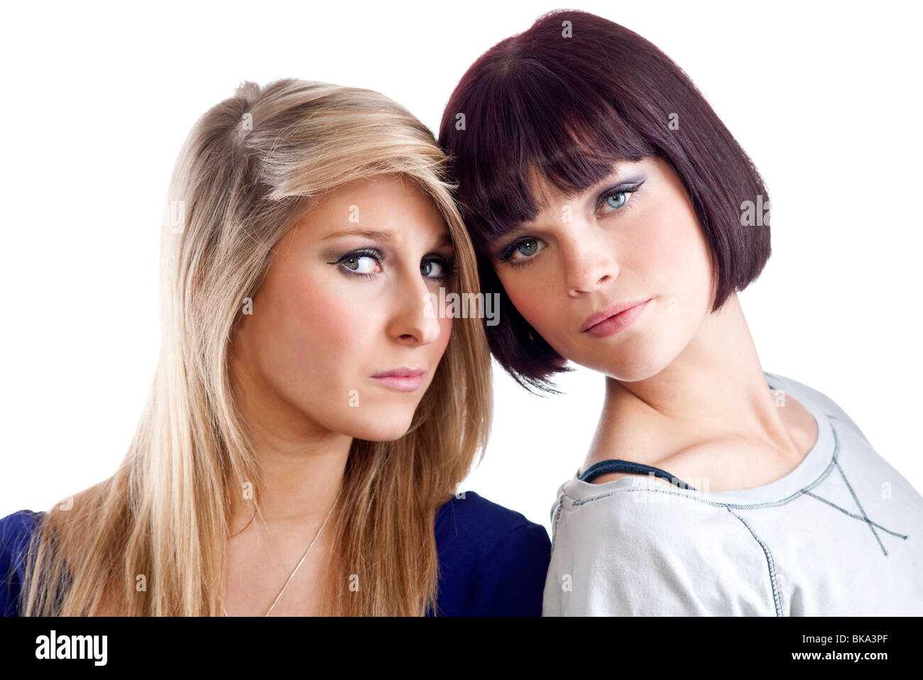 Due ragazze adolescenti Foto Stock