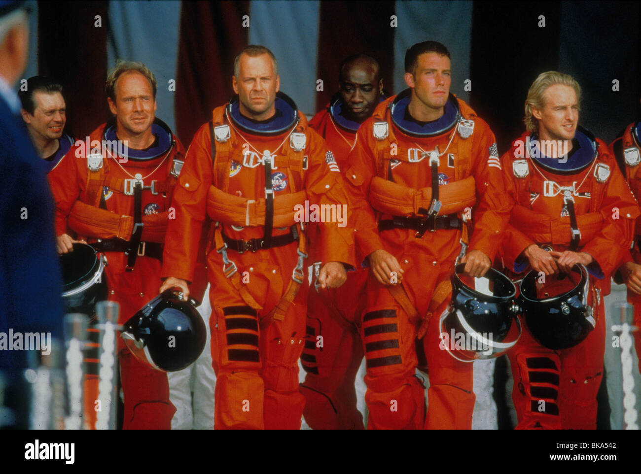 ARMAGEDDON (1998) Steve Buscemi, Patton, Bruce Willis, Michael Clarke Duncan, BEN AFFLECK, Owen Wilson ARMA 001 Foto Stock