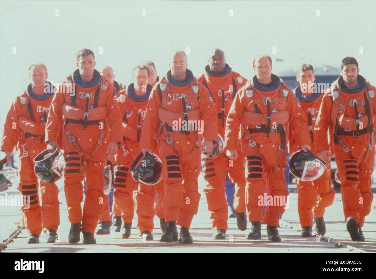ARMAGEDDON (1998) Owen Wilson, BEN AFFLECK, Steve Buscemi, Bruce Willis, Michael Clarke Duncan, Patton, CLARKE BROLLY ARMA Foto Stock