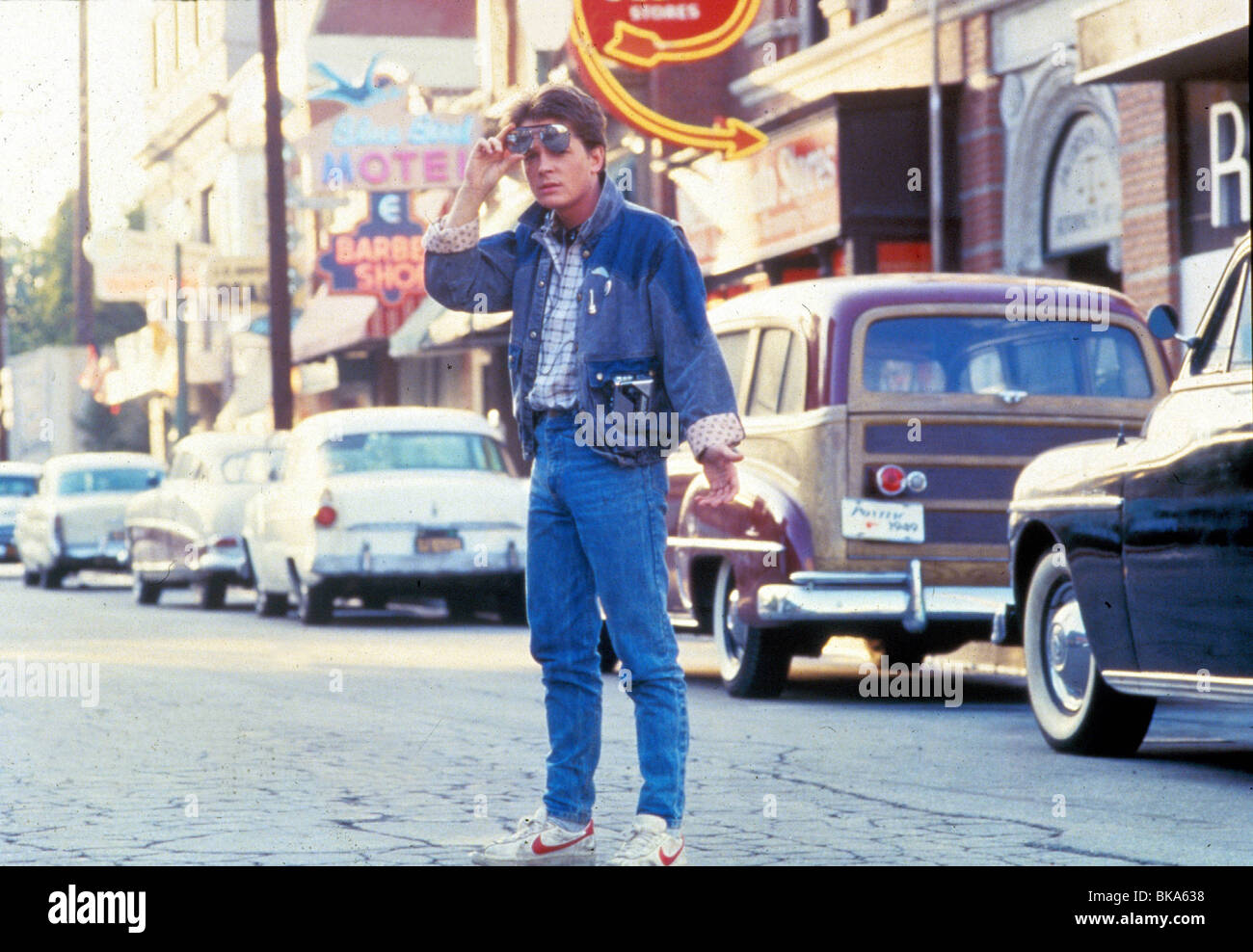 Ritorno al futuro (1985) Michael J. Fox BTF 027 Foto Stock