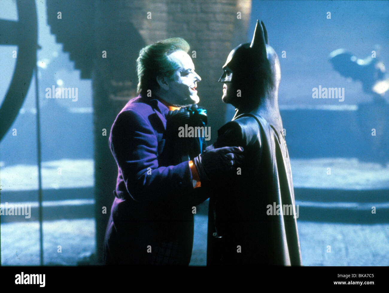 BATMAN (1989) Jack Nicholson, Michael Keaton BBTM 114 Foto Stock