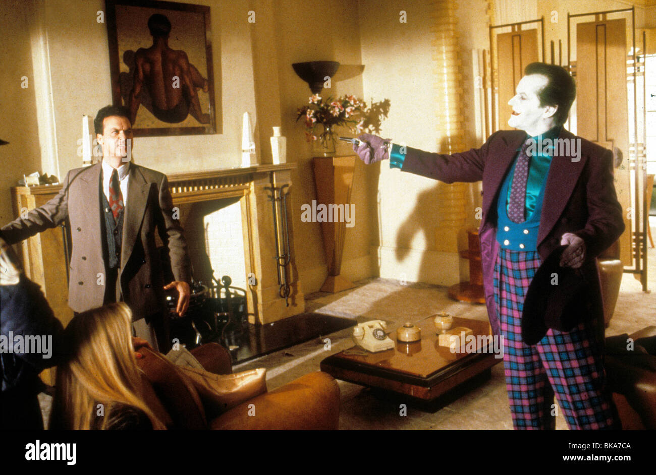 BATMAN (1989) Michael Keaton, Kim Basinger, Jack Nicholson BBTM 087 Foto Stock