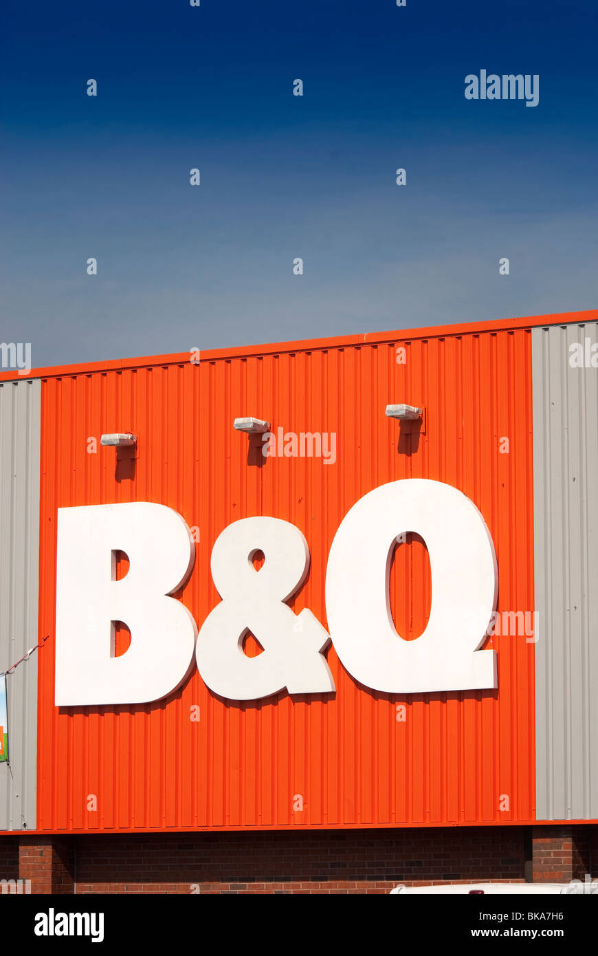 Logo B & Q Foto Stock