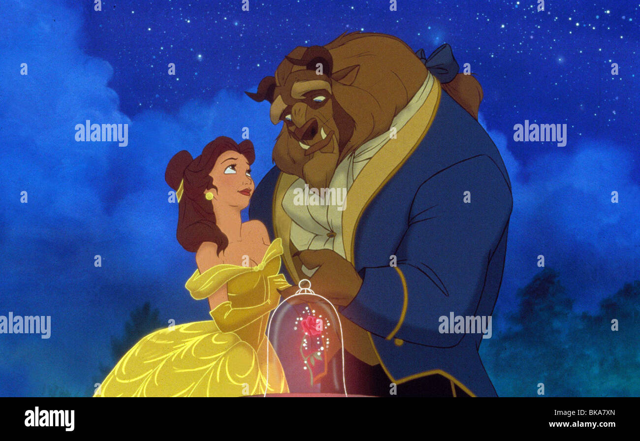 La bella e la Bestia (ANI - 1991) Credito animati Disney BAB 005 Foto Stock