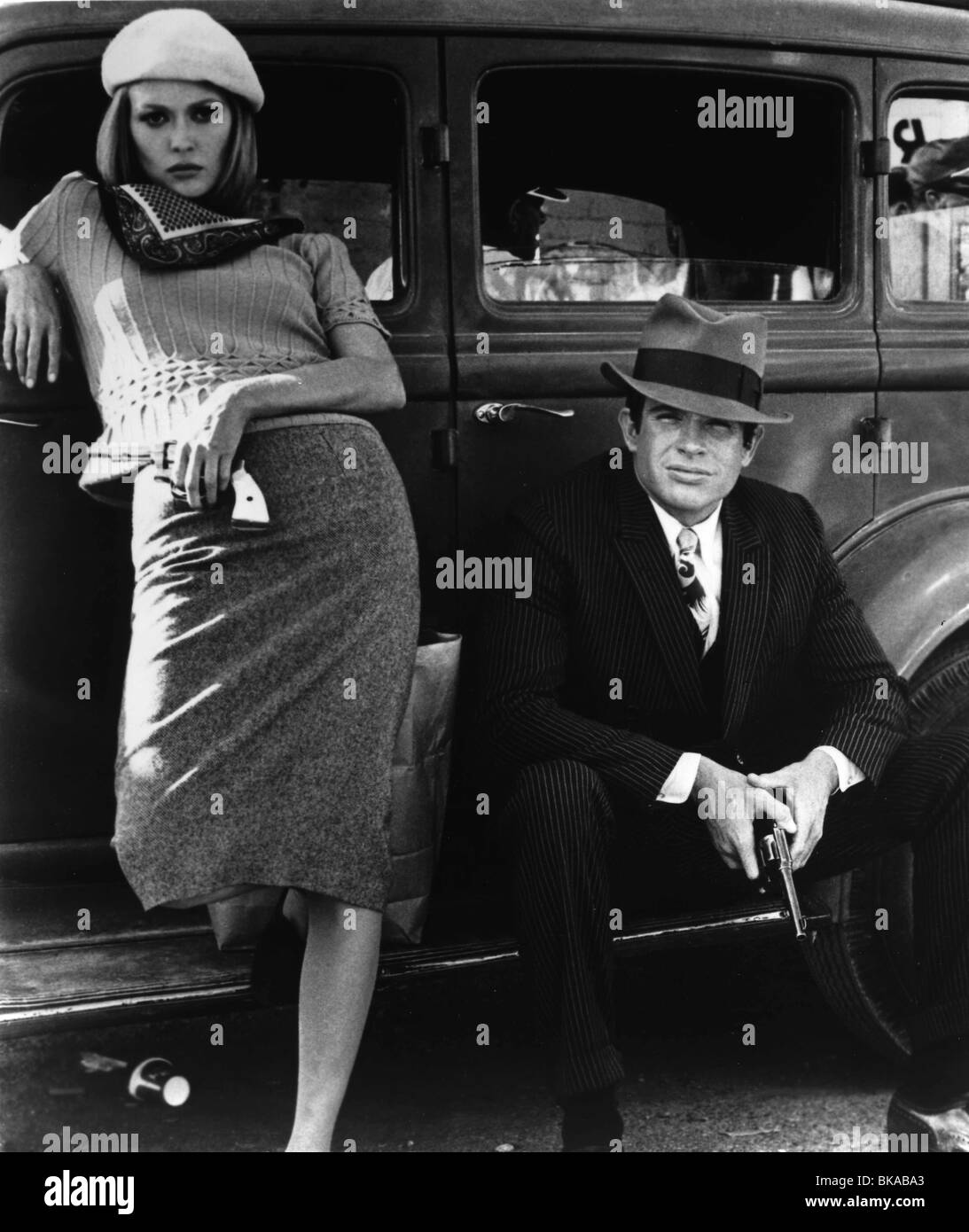 BONNIE E CLYDE Faye Dunaway, Warren Beatty BAC 007P Foto Stock